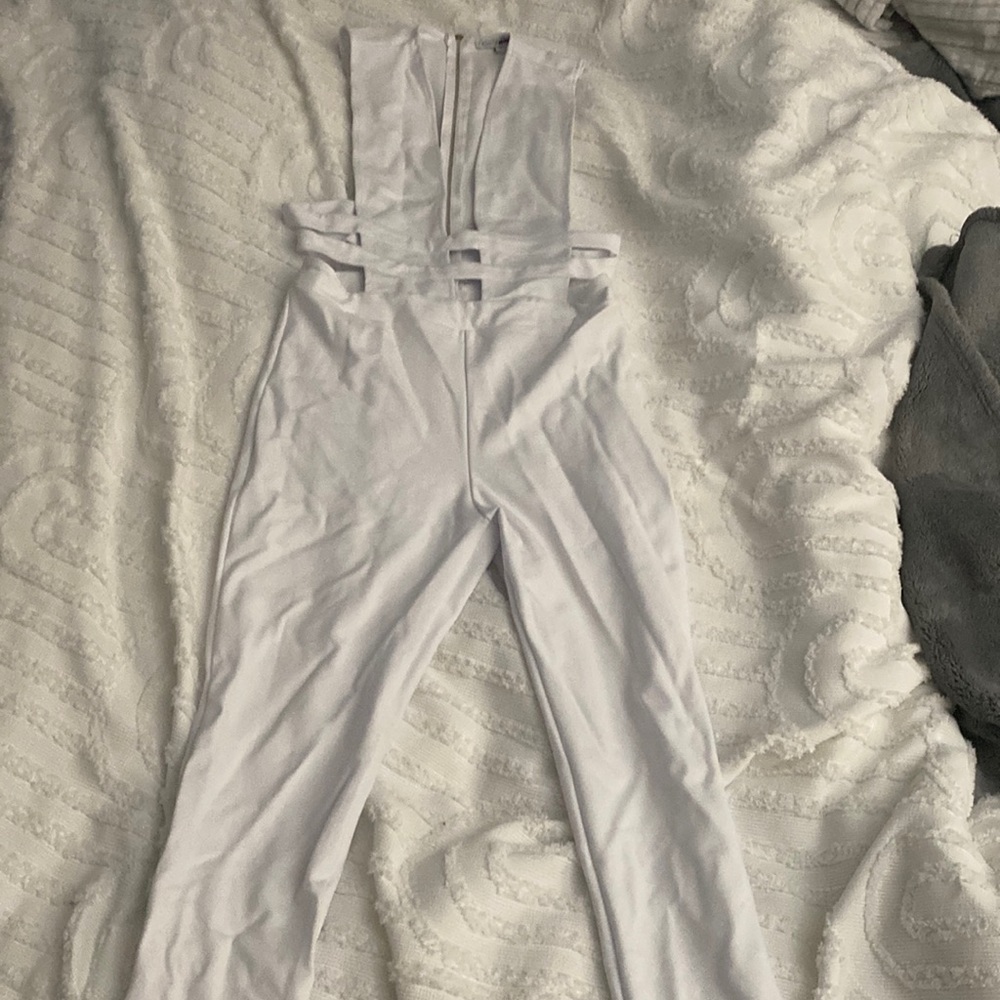 Fashion Nova white jumpsuit